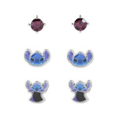 STITCH - Scary Stitch - 3 Pairs of Studs Earrings