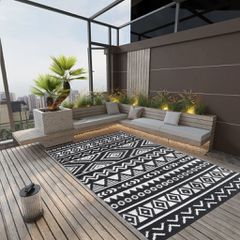 Χαλί εξωτερικού χώρου ARAKIL Μαύρο 140x200 cm PP 316978