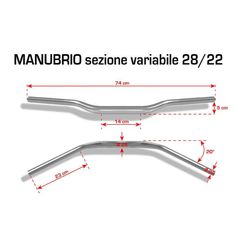 Barracuda τιμόνι fatbar 28mm μπλε-thumb-3