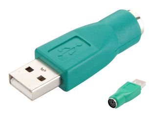 POWERTECH αντάπτορας USB 2.0 αρσενικό σε PS2 θηλυκό CAB-U020, πράσινος