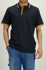 Jack & Jones Ανδρική Βαμβακερή Μπλούζα Polo "STEEL" Σκούρο Μπλε Regular Fit (12248442) (100% Βαμβάκι)