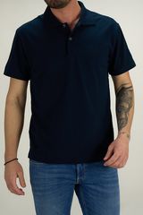 Paco Ανδρική Βαμβακερή Μπλούζα Polo  Σκούρο Μπλε Slim Fit (2431091 superior) (100% Βαμβάκι)