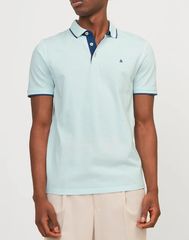 Jack & Jones Ανδρική Βαμβακερή Μπλούζα Polo "PAULOS" Βεραμάν Slim Fit (12136668) (100% Οργανικό Βαμβάκι)