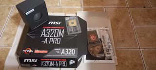 MSI A320M-A Pro Motherboard Micro ATX με AMD AM4 Socket + AMD Ryzen 3 1300X with Wraith Stealth 65W Cooler Η Μητρική ΚΑΙΝΟΥΡΓΙΑ  με Εγγύηση 3 ετών από 30/3/2024 Όχι ο Επεξεργαστής !! είναι Ελαφρώς μετ