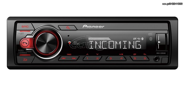 Pioneer MVH-330DAB Media Receiver, USB, BT, DAB+, Andriod compatible, Red Button ill. | Pancarshop