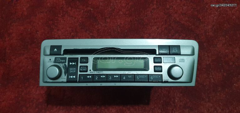 ΡΑΔΙΟ CD ΓΝΗΣΙΟ JAPAN ΑΠΟ HONDA CIVIC 2001-2006 + ΚΕΡΑΙΑ ΓΝΗΣΙΑ.