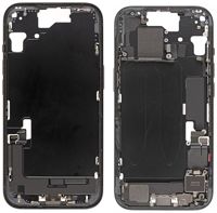 For iPhone/iPad (AP150021B) Middle Frame - Black, for model iPhone 15 (Pulled, without small parts)