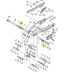 Τσιμούχα Συνεμπλόκ Ψαλιδιού Yamaha DT.125RE (1D0) 2004-2006 931083500400