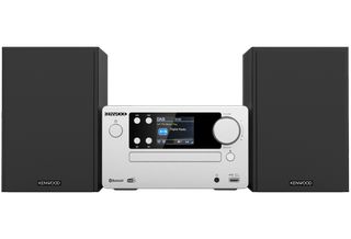 KENWOOD MICRO HI-FI SYSTEM DAB, CD, USB, BT &AUDIO; STREAMING SILVER M-725DAB-S