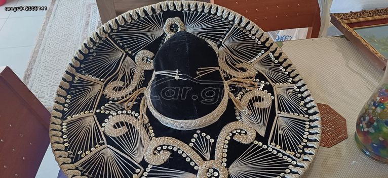 Καπέλο μεξικάνικο υφασμάτινο διακοσμητικό