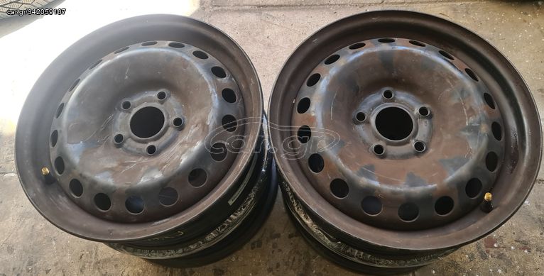 Ζάντες ατσάλινες 15" από Mercedes Citan & Renault Kangoo, 5x108, 4 τεμάχια