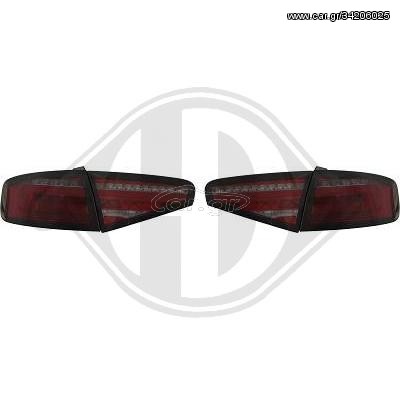 AUDI A4 B8 11-15 TAILLIGHTS LED SMOKE GREY-RED / ΓΚΡΙ ΦΥΜΕ -ΚΟΚΚΙΝΑ