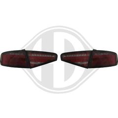 AUDI A4 B8 11-15 TAILLIGHTS LED SMOKE GREY-RED / ΓΚΡΙ ΦΥΜΕ -ΚΟΚΚΙΝΑ