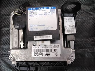 TOYOTA COROLLA 1ND-TV ΑΥΤΟΜΑΤΟ SET IMMO BOSCH 0 281 011 731,89661-02A80,A8,89780-12140