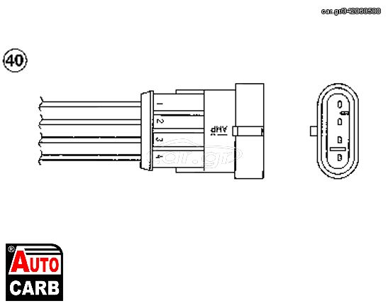 Αισθητήρας Λάμδα NGK 5753 για ALFA ROMEO 147 2000-2010, ALFA ROMEO 156 1997-2006, ALFA ROMEO 166 1998-2007