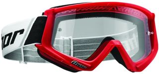 Thor Combat Goggles Red/Black - Clear
