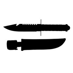 Μαχαίρι Kronos K41 Μαύρο-thumb-1