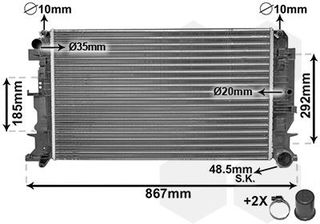 Ψυγείο, ψύξη κινητήρα INTERNATIONAL RADIATOR 144284633