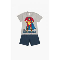 Minerva Παιδική Πυτζάμα Για Αγόρι Βαμβακερή Με Σχέδιο Superhero