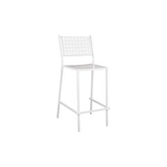 ΣΚΑΜΠΟ ΜΠΑΡ ΜΕΤΑΛΛΙΚΟ OLYMPIAS HM5528.02 ΣΕ ΛΕΥΚΗ ΑΠΟΧΡΩΣΗ 47x58x111 εκ.