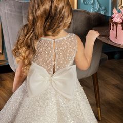 Dolce Bambini 9775-1 Φόρεμα Βάπτισης 2τμχ Ivory