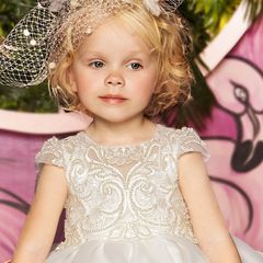 Dolce Bambini 9757-1 Φόρεμα Βάπτισης 2τμχ Ivory