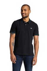 Lee Pique Polo Tee Black Ανδρικό Slim Fit - L61ARL01