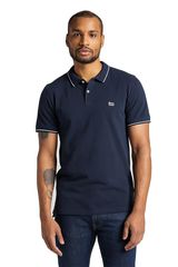 Lee Pique Polo Tee Navy Ανδρικό Slim Fit - L61ARL35