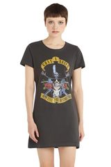 Amplified Guns n' Roses Tophat Skull Dress Charcoal Γυναικείο - ZAV776H32