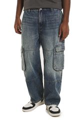 Alcott Cargo Jeans Medium Blue Ανδρικό Relaxed Fit - 5T0027UOAY14-D003