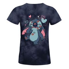 Cotton Division T-shirt Disney - Lilo et Stitch Smack Love Γυναικείο Regular Fit - WODLILOTS015