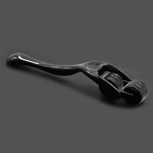 BDSM Black Pinwheel with 2 Rotating Spike Rollers