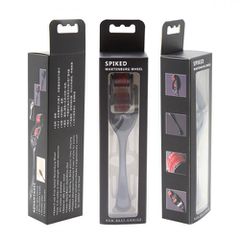 BDSM Black Pinwheel with 2 Rotating Spike Rollers-thumb-9