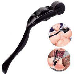 BDSM Black Pinwheel with 2 Rotating Spike Rollers-thumb-12
