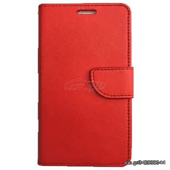 Θήκη, Xiaomi Redmi Note 13 Pro 5g / Poco X6 5g Wallet Case Με Βάση Στήριξης, Υποδοχές Καρτών Και Μαγνητικό Κούμπωμα Flip Wallet, κόκκινο