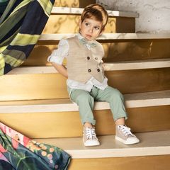 Dolce Bambini 8705 Κοστούμι Βάπτισης 6τμχ Ivory