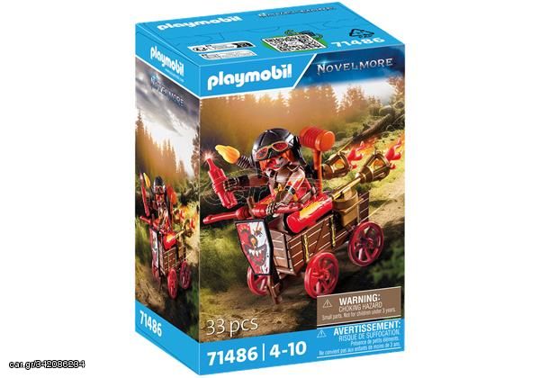 PLAYMOBIL NOVELMORE-Ο Kahboom με το αγωνιστικό του όχημα #71486