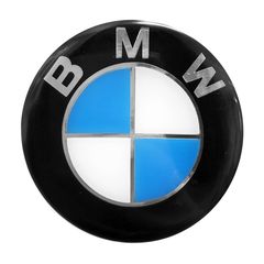 BMW ΑΥΤΟΚΟΛΛΗΤΟ ΣΗΜΑ ΚΑΠΩ 7,8 cm ΜΑΥΡΟ/ΓΑΛΑΖΙΟ/ΧΡΩΜΙΟ ΜΕ ΕΠΙΚΑΛΥΨΗ ΣΜΑΛΤΟΥ  - 1 ΤΕΜ.