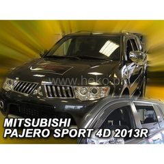 MITSUBISHI PAJERO SPORT 5D 2013-2018 ΣΕΤ ΑΝΕΜΟΘΡΑΥΣΤΕΣ ΑΥΤΟΚΙΝΗΤΟΥ ΑΠΟ ΕΥΚΑΜΠΤΟ ΦΙΜΕ ΠΛΑΣΤΙΚΟ HEKO - 4 ΤΕΜ.