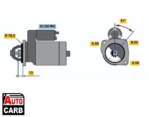 Μίζα BOSCH 0001108159 για ALFA ROMEO 156 1997-2006, LANCIA KAPPA 1994-2001, LANCIA THESIS 2002-2009