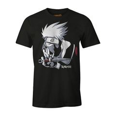 Cotton Division T-shirt Naruto - Kakashi Black Ανδρικό Regular Fit - MENARUTTS025