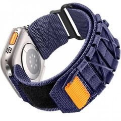 Ανταλλακτικό λουράκι Velcro Canvas Loop Sport Band για Apple Watch 1/2/3/4/5/6/SE/7/8 (42/44/45/49mm) Blue