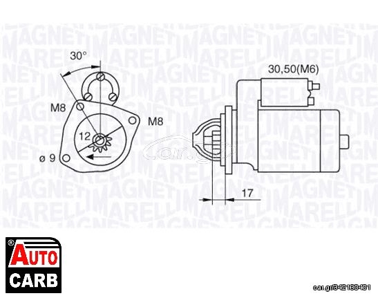 Μίζα MAGNETI MARELLI 063280021010 για FORD FIESTA 2001-2014, FORD FUSION 2002-2012