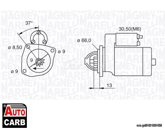 Μίζα MAGNETI MARELLI 063521074110 για ALFA ROMEO 147 2000-2010, ALFA ROMEO 156 1997-2006, ALFA ROMEO GT 2003-2010