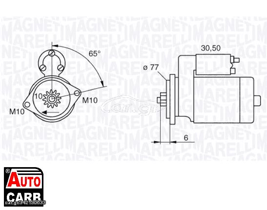 Μίζα MAGNETI MARELLI 063522613010 για HYUNDAI H-1 1997-2008, MITSUBISHI COLT 1986-1992, MITSUBISHI GALANT 1980-2004