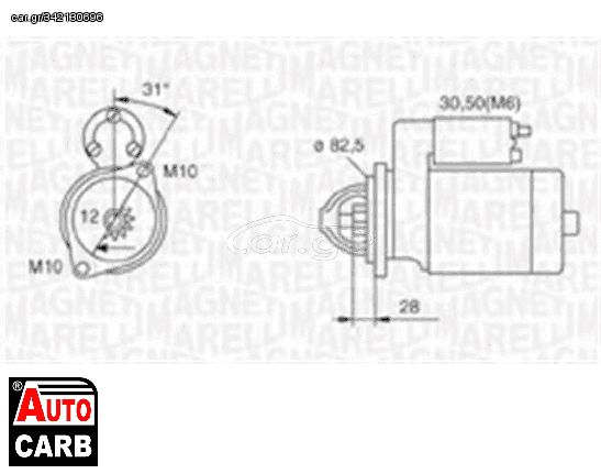 Μίζα MAGNETI MARELLI 063720017010 για MERCEDES-BENZ C-CLASS 2000-2015, MERCEDES-BENZ CLC-CLASS 2008-2011, MERCEDES-BENZ CLK 2002-2010