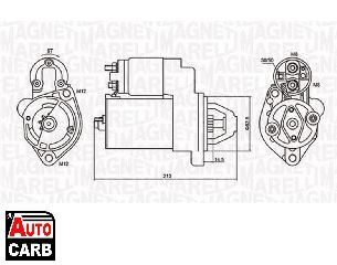 Μίζα MAGNETI MARELLI 063720612010 για AUDI 100 1990-1994, AUDI 80 1986-1996, AUDI A4 1994-2009