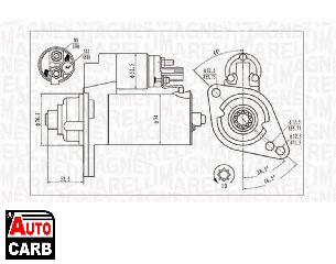 Μίζα MAGNETI MARELLI 063721293010 για AUDI A3 2003-2015, AUDI TT 1998-2006, SEAT ALTEA 2004-