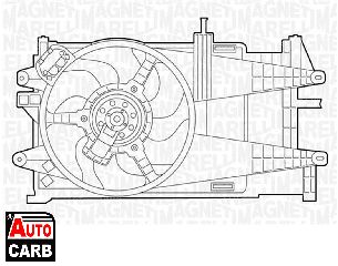 Βεντιλατέρ MAGNETI MARELLI 069422022010 για FIAT PUNTO 1999-2012