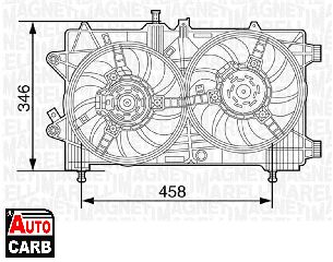 Βεντιλατέρ MAGNETI MARELLI 069422447010 για FIAT IDEA 2003-, FIAT PUNTO 1999-2012, LANCIA MUSA 2004-2012